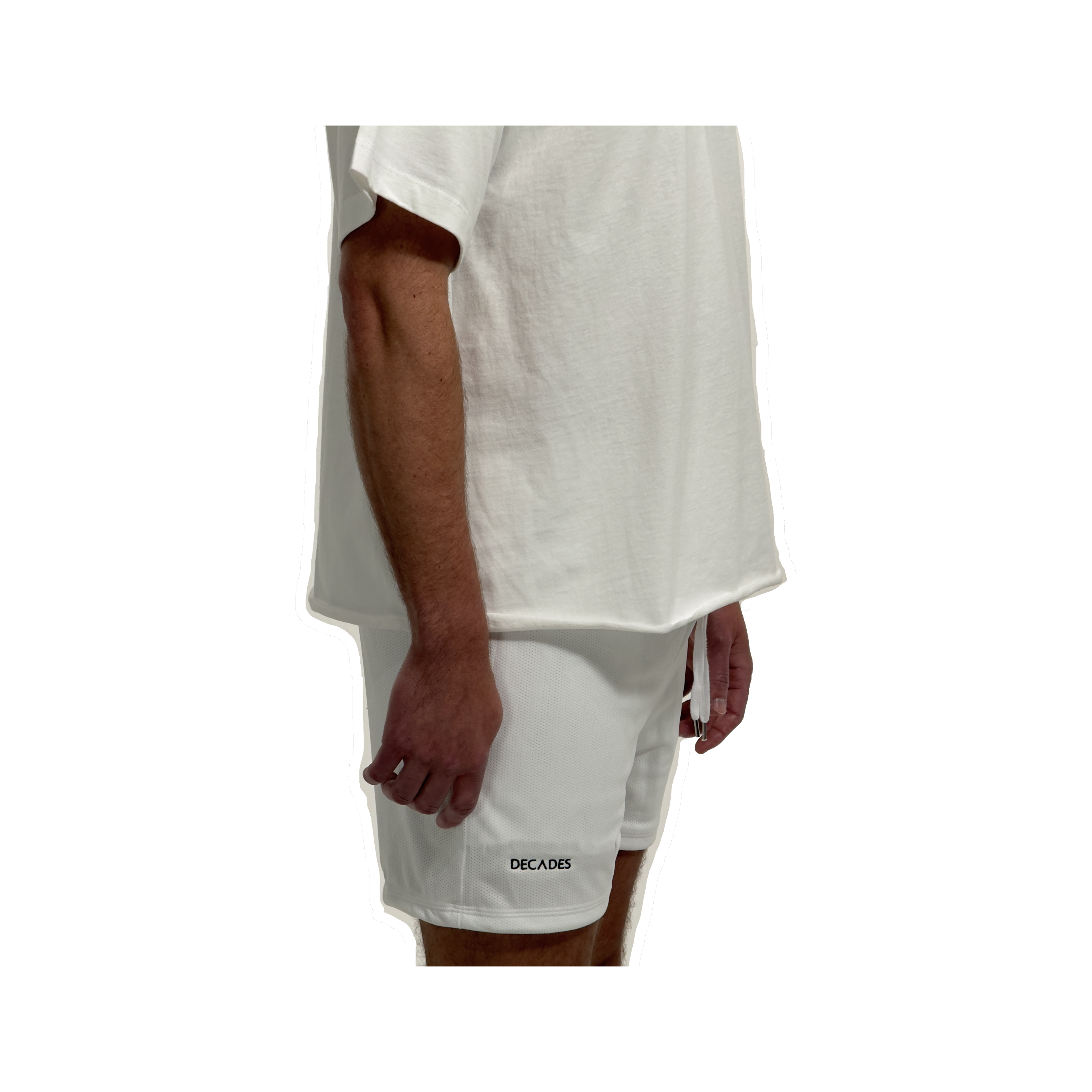 workout shorts [white]