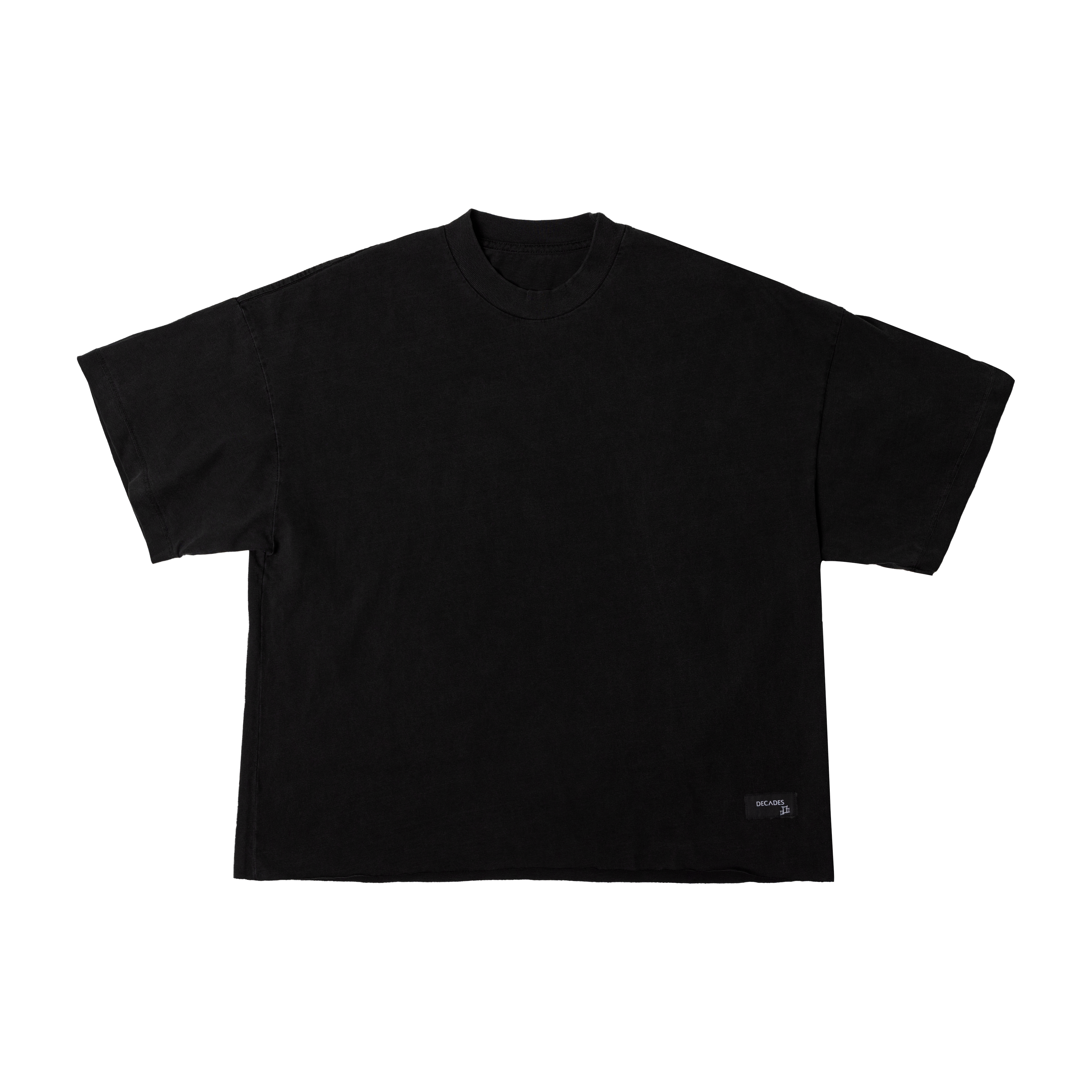 perfect crop tee [black]